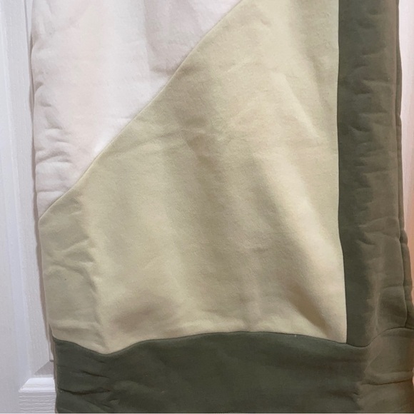 DAILY Practice By Anthropologie Color Blocked Midi Skirt Nwt New Size Xs Green - Picture 7 of 8